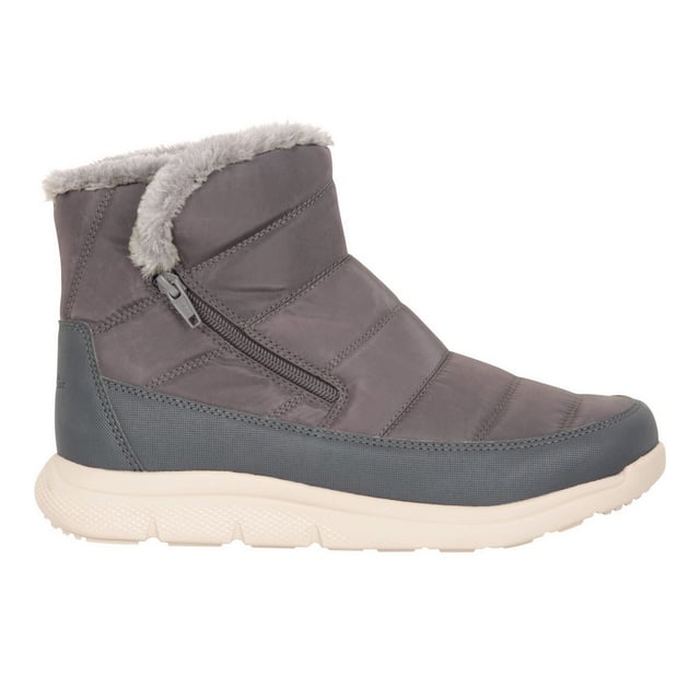 Mountain Warehouse Womens/Ladies Boston Fleece Lined Snow Boots (Grey)