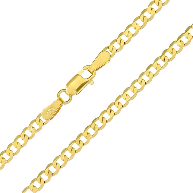 9K (375) Yellow Gold: 4.45gr; # Dimension: 51cm x 0.27cm
