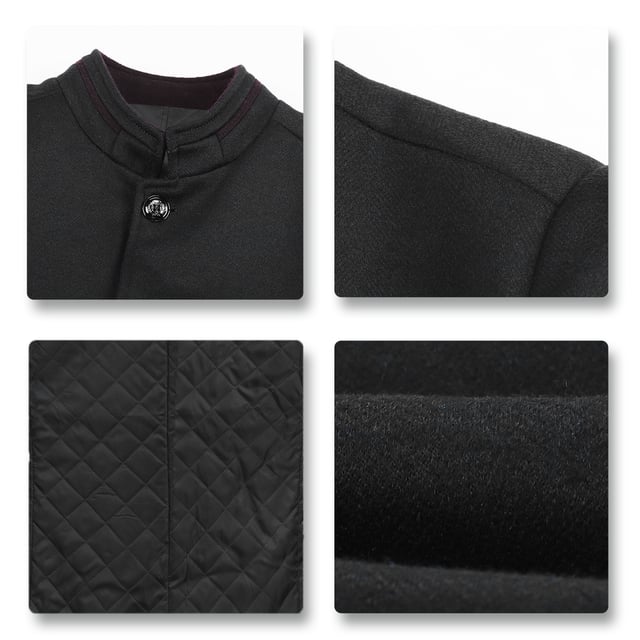 [Materialpflege]

HERVORRAGENDES MATERIAL ¨C Wolle 26 % Polyester 51 % Viskose 8 % Baumwolle 15 %. Weicher und bequemer Stoff; mit glatten Linien f¨¹r einen schlanken und taillierten Look.

PFLEGEHINWEISE ¨C Chemische Reinigung wird empfohlen; Handw?sche ist m?glich, jedoch mit kaltem Wasser.

VIELSEITIGER ANLASS ¨C ¨¹bergangsjacke: Perfekt zum Tragen im Herbst und Winter

ANL?SSE: Geeignet f¨¹r jeden Anlass, z. B. Freizeit, Gesch?ft, B¨¹ro, Arbeit, Urlaub, im Freien. Jahreszeiten: Geeignet f¨¹r Winter und Herbst.

[Paket]

1 * Mantel