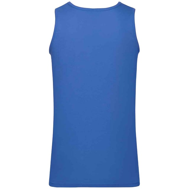 Fruit of the Loom - "Valueweight Athletic" Ärmelloses Oberteil für Herren/Damen Unisex (Königsblau) 100% Baumwolle. Gewebe: Feinstrick. Design: Unifarben. Naht um Armlöcher, Auschneidbares Etikett, Hochgeschnittene Armlöcher. Passform: Klassisch. GSM (Gramm pro Quadratmeter): 165. Nachhaltigkeit: Better Cotton Initiative, Hergestellt ohne Kinder- oder Zwangsarbeit, Oeko-Tex Standard 100 zertifiziert, WRAP Zertifikat. Gebunden, Rundhalsausschnitt, Besatz im gleichem Stoff. Ärmellos. Saum: Doppelnähte.