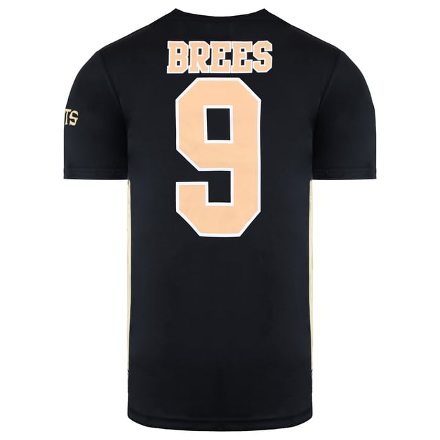 Fanatics NFL New Orleans Saints Drew Brees  Black Mens T-Shirt MN06573DB