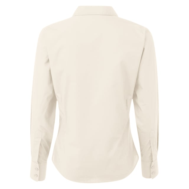 65% Polyester, 35% Cotton. Fabric: Poplin. Design: Plain. Fastening: Button-Down. Neckline: Collared. Cuff: Double Button. Sleeve-Type: Long-Sleeved. Hem: Rounded. 2 Back Darts. Sustainability: Amfori, BCI Approved, REACH, Sedex, WRAP Certified. 6 UK: 31 in. 8 UK: 33 in. 10 UK: 35 in. 12 UK: 37 in. 14 UK: 39 in. 20 UK: 45 in. 22 UK: 47 in. 24 UK: 49 in. 26 UK: 51 in. 28 UK: 53 in. 18 UK: 43 in. 16 UK: 41 in. 30 UK: 55 in.