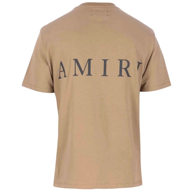 Amiri MA Logo Tan Beige T-Shirt