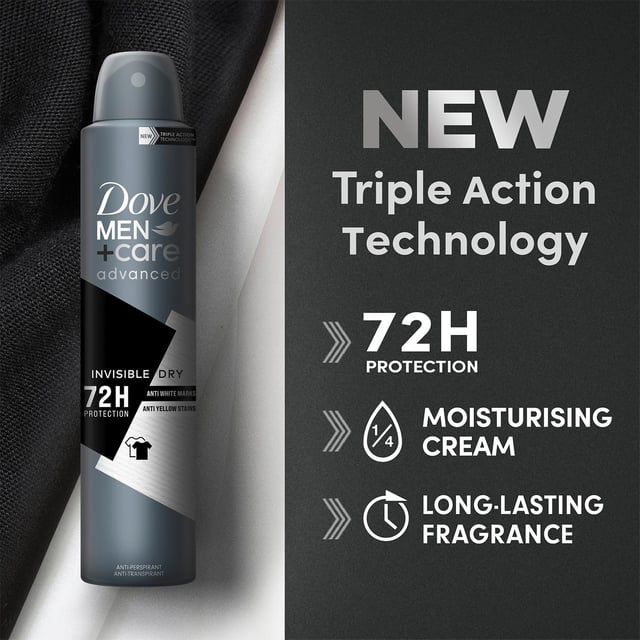 Dove AntiPerspirant Men+Care Advanced Invisible Dry 72H Protection Deo