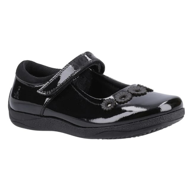 Upper: Leather. Lining: Breathable, Micro Fresh, Sock Lining, Textile. Outsole: Durable, Hardwearing. Heel Guard. Flat. Heel Height: 1.8cm. Cut: Low. Design: Flower. Toe Style: Round. Fastening: Touch Fastening Strap.