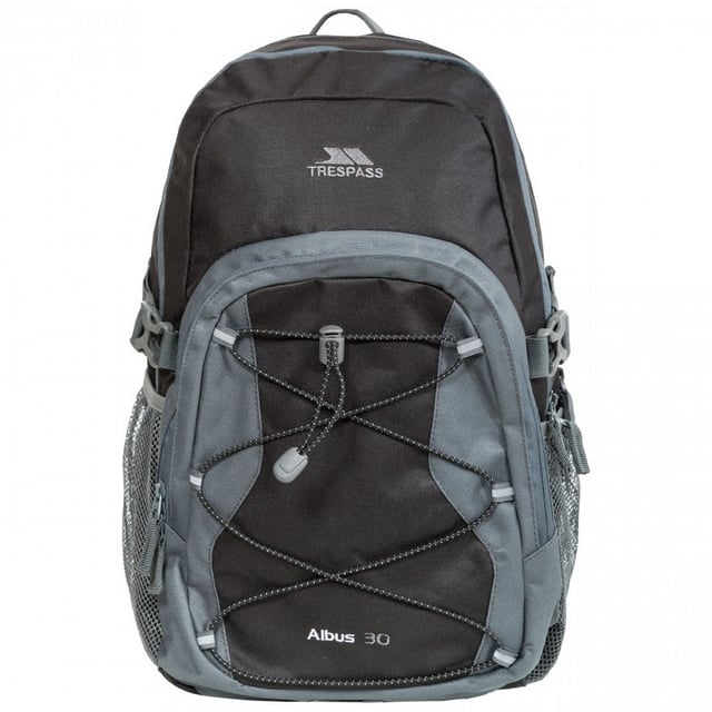 30 liter verstelbare rugzak. Multifunctionele. 3 ritssluitingen. Interne zakken. Interne sleutelhanger. 600D Polyester. Afmetingen: 30cm x 15,5cm x 47cm.