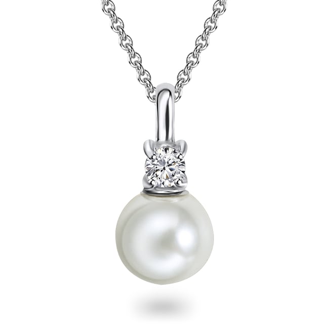 Her most secret pearl dreams come true with this beautiful necklace from the Pearl Collection of Rafaela Donata. A majestic follower was attached to the wafer -tarte chain members in anchor series of 925 sterling silver, which distinguishes their cleavage with the highest dignity. His noble pearl with her fabulous louster really flatters every skin tone and gives it a youthful ray. It is crowned by precisely bordered zirconia crystals, which are located directly below the generously measured trailer. With this piece of jewelry you have the right to feel like a real queen!
