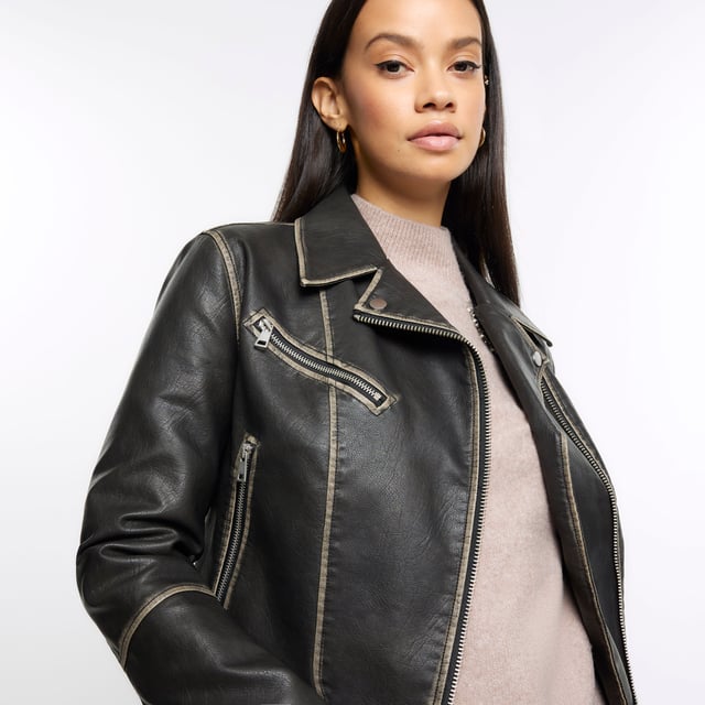 River island biker jacket top women