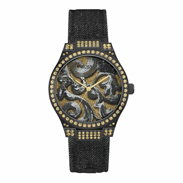 Guess W0844L1 - Reloj para mujer cuarzo acero inoxidable• material: acero inoxidable• cristal: minèral• pulsera: tela• correa: negro• resistencia al agua: 50 m (5 ATM)• tamaño de la caja: 40 mm