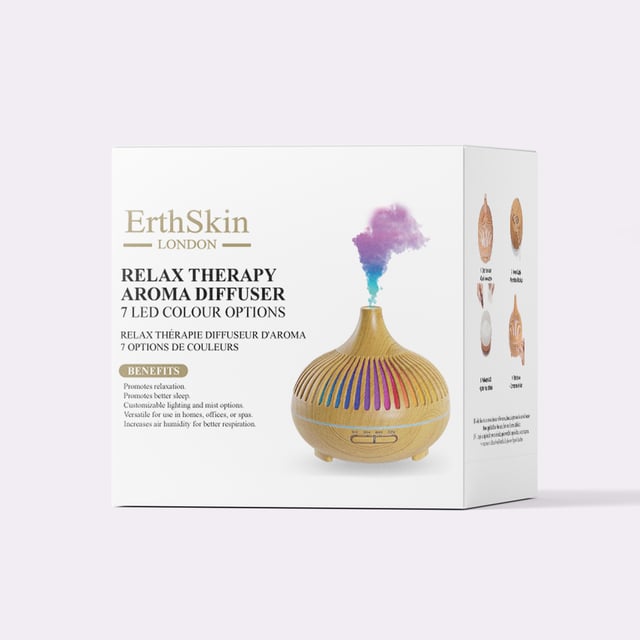 The Relax Therapy Aroma Diffuser is an elegant and efficient device designed to enhance your environment with soothing aromas. Its sleek design fits seamlessly into any room décor, while its ultrasonic technology ensures a fine mist of essential oils is dispersed into the air without heat, preserving the integrity of the oils. With adjustable settings for mist intensity and LED lighting options, it creates a calming atmosphere perfect for relaxation, meditation, or simply enjoying a fragrant space.

Benefits:
Promotes Relaxation: The diffuser disperses essential oils known for their calming properties, helping to reduce stress and anxiety.

Improves Sleep Quality: Using calming scents like lavender can enhance sleep quality and help with insomnia.

Enhances Mood: Aromatherapy can elevate mood and create a positive atmosphere, making it ideal for home or office use.

Air Purification: Essential oils like eucalyptus or tea tree have natural antibacterial properties, helping to purify the air and reduce airborne pathogens.

Customizable Experience: With various mist settings and light options, users can tailor their aromatherapy experience to suit their preferences.

Easy to Use: Simply add water and a few drops of your favorite essential oil, and the diffuser takes care of the rest.

Safe and Eco-friendly: Unlike candles, the diffuser does not produce smoke or soot, making it a safer option for homes with children or pets.

Portable and Versatile: Its compact design allows for easy transport, making it suitable for use in various settings, including bedrooms, living rooms, offices, or during travel.