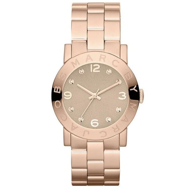 Shop the elegant Marc Jacobs MBM3221 Ladies Watch with a 36mm rose gold case, wheat dial, and stainless steel band for a stylish accessory.