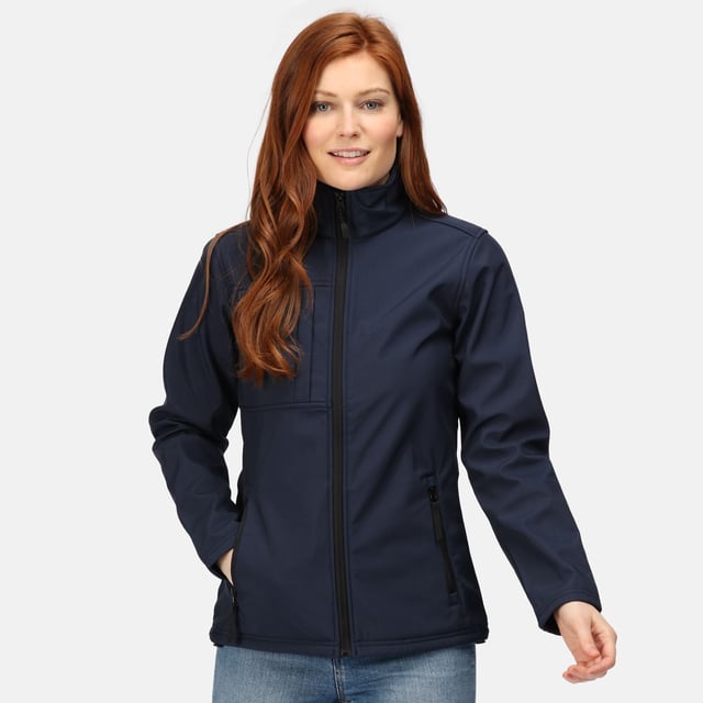 100% softshell. Waterproof and breathable build. Wind resistant membrane fabric. Inner zip guard. 2 zipped lower pockets and 1 chest pocket. Adjustable shockcord hem. Shaped fit. Regatta Womens sizing (bust approx): 6 (30in/76cm), 8 (32in/81cm), 10 (34in/86cm), 12 (36in/92cm), 14 (38in/97cm), 16 (40in/102cm), 18 (43in/109cm), 20 (45in/114cm), 22 (48in/122cm), 24 (50in/127cm), 26 (52in/132cm), 28 (54in/137cm), 30 (56in/142cm), 32 (58in/147cm), 34 (60in/152cm), 36 (62in/158cm).