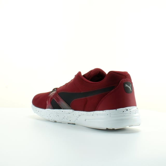 Puma Trinomic XT Speckle Red Textile Mens Lace Up Trainers 359872 01