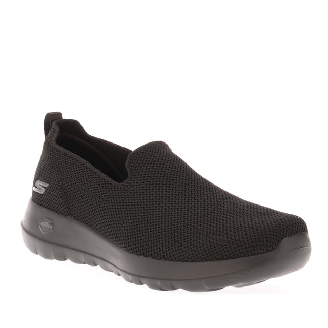 Womens Skechers Go Walk Joy - Sensational Day Shoes in black.- Stretch-Fit® breathable knit upper.- Slip on fastening.- Pull on loop.- Ortholite Insole.- Synthetic lining.- Innovative 5GEN® cushioned midsole.- Skechers Air-Cooled Goga Mat™ insole.- Ref: 124187BBK