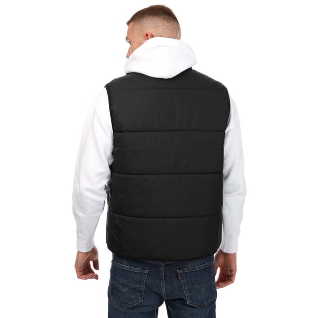 Levi's trucker vest mens black hotsell