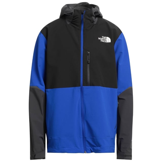 North Face Blue Coat, Zip Closure, Logo On Chest, Matieral : 91% Polyester, 9% Elastane, Zip Closure Pocket On Chest, Elasticated Sleeve Endings And Waist, Lightweight Jacket