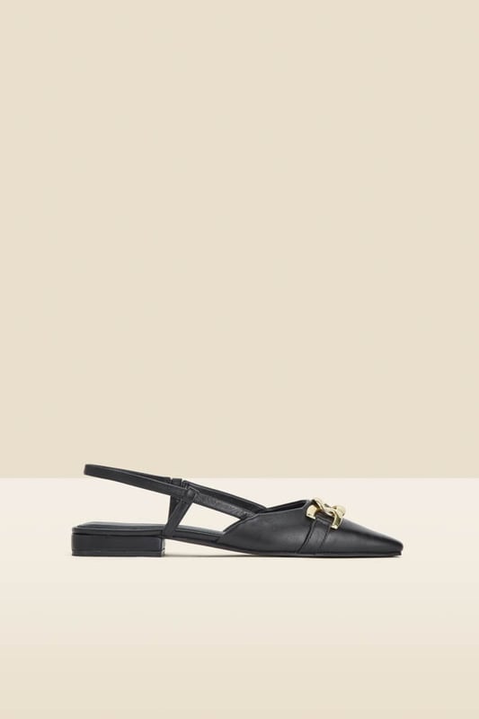 REASONS TO BUY:

Treat your feet
Softly pointed toes for a sleek silhouette
Elevated withe a luxe gold trim
Slingback style makes them perfect for summer
Style with tailoring for the 9-5
Wear with jeans and a blazer on weekends
