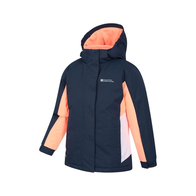 Lining: Fleece. Design: Contrast, Logo. Fabric Technology: Durable, DWR Finish, Snowproof, Water Resistant. Cuff: Elasticated, Touch Fastening Tab. Neckline: Hooded. Insulated, Snowskirt. Sleeve-Type: Long-Sleeved. Hood Features: Adjustable, Grown On Hood. Pockets: 2 Side Pockets, Zip, 1 Internal Pocket. Fastening: Full Zip, Stud, Touch Fastening. 2-3 Years: 22 in. 3-4 Years: 22.5 in. 5-6 Years: 24 in. 9-10 Years: 28.5 in. 13 Years: 33 in. 7-8 Years: 26 in. 11-12 Years: 31 in.