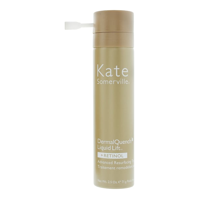 Kate Somerville DermalQuench Liquid Lift +Retinol Advanced Resurfacing Treatment is a powerful, anti-ageing solution for fine lines and wrinkles and depigmentation. Combination of oxygen with firming active retinols and bio-retinols supports natural production of collagen to create firm, smooth, glowing skin.
