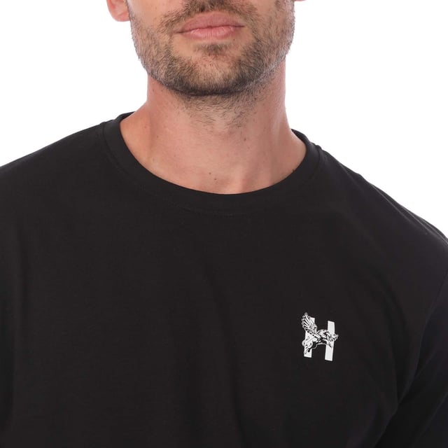 Mens Henleys Triphen 3 Pack T- Shirt in black grey white.- Crew neck.- Short sleeves.- Printed branding.- Straight hem.- 95% Cotton  5% Viscose.- Ref: HN2A122814A