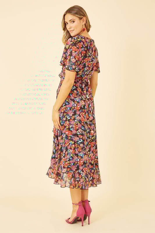 Summer wrap midi dress on sale