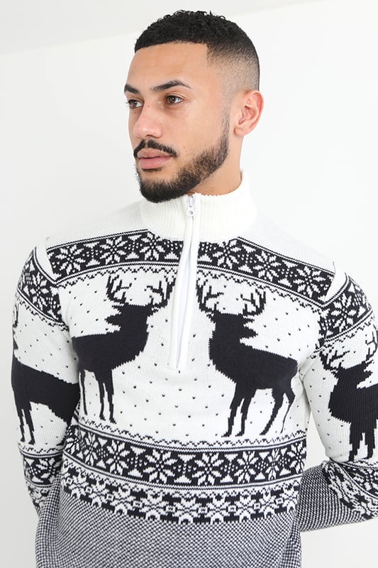Brave soul reindeer christmas jumper on sale