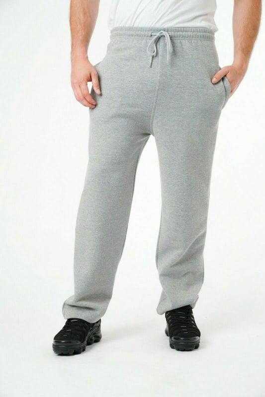 Mens fleece joggers shop with zip pockets