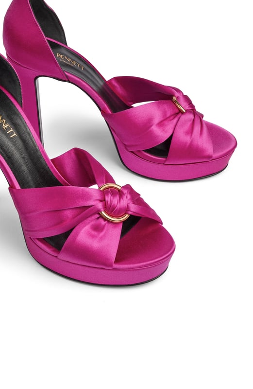 LK Bennett Aysha Formal Sandals Magenta