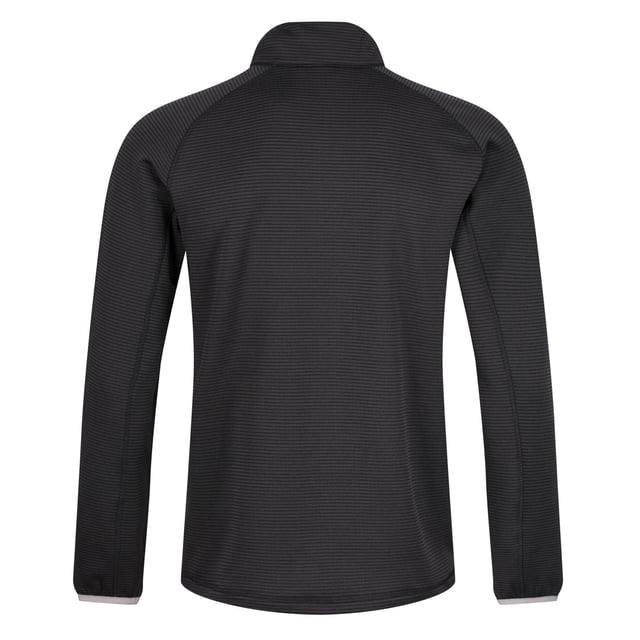 Fabric: Fleece, Stretch. Design: Stripe. Cuff: Elasticated. Fastening: Half Zip. Neckline: High-Neck. Sleeve-Type: Long-Sleeved. Moisture Wicking.
