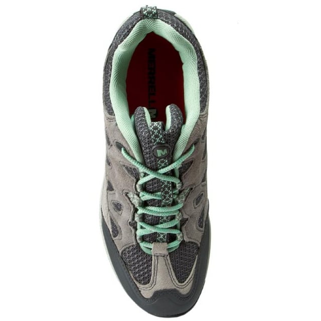 Merrell Zeolite Women's Grey Boots, a perfect blend of style, comfort, and performance. These boots are designed to take you on outdoor adventures while keeping your feet protected and supported. With their sleek design and advanced features, the Zeolite Boots are a must-have for active women seeking both fashion and function.

Key Features:

 Durable Construction:  The Merrell Zeolite Boots are crafted with high-quality materials, ensuring long-lasting durability. The combination of premium leather and synthetic materials makes them rugged enough to withstand various outdoor conditions.

 All-Weather Performance:  These boots are equipped to handle different weather conditions. Whether it's rain, mud, or rocky terrains, the waterproof and weather-resistant features keep your feet dry and comfortable.

 Versatile Grey Color:  The neutral grey color of the boots adds a touch of style to your outdoor wardrobe. It pairs effortlessly with different outfits, making them suitable for various occasions and activities.

 Comfortable Fit:  The boots feature a cushioned footbed and a supportive midsole that provide excellent comfort during long hikes or walks. The design also ensures a secure fit and reduces fatigue, allowing you to stay active for extended periods.

 Breathable Lining:  The boots are equipped with a breathable lining that helps regulate temperature and reduce moisture buildup, keeping your feet fresh and dry even during intense activities.

 Traction and Grip:  The outsole of the Merrell Zeolite Boots is designed with a specialized tread pattern that offers superior traction on various surfaces. Feel confident and stable on slippery or uneven terrains.

 Lightweight Design:  Despite their rugged performance, these boots are surprisingly lightweight, reducing the burden on your feet during outdoor excursions.