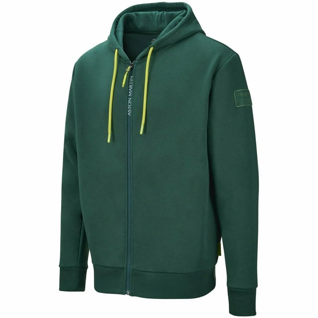 La sudadera oficial Aston Martin F1 Lifestyle es una prenda imprescindible para cualquier fan de la F1 que quiera mostrar su apoyo al equipo. Fabricada en tejido de algodón cepillado para mayor comodidad, viene con cremallera verde en contraste y detalles en los cordones, logotipo impreso de alta definición y la marca del patrocinador y tiene un tacto suave y lujoso en el interior. ¿Por qué no añadir esta fantástica sudadera a tu armario?

El automovilismo forma parte del ADN de Aston Martin y esta temporada 2021 el equipo Aston Martin volverá a la parrilla de F1 por primera vez desde 1960. Integrado con todo el poder de la marca Aston Martin. La colección de merchandising para apoyar la temporada inaugural de la F1 moderna también tiene el mismo ADN incrustado en su concepción. Combinando la tecnología más avanzada con el lujo más puro, cada detalle y cada diseño reflejan la búsqueda incesante de la belleza por parte de Aston Martin, junto con una calidad y una exclusividad inigualables.