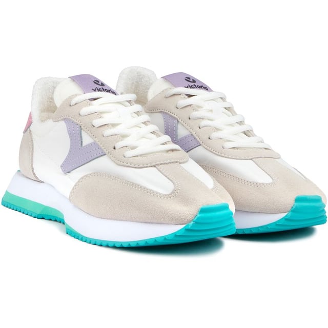 Step Into Retro Vibes With The Victoria Cosmos. This Sleek Women's Trainer Radiates Throwback Style With Its Iconic V Side Panelling And Neon Serrated Sole. Super Lightweight And Breathable Nylon Uppers Move With You, While The Branded Tongue And Rubber Outsole Add Bold, Comfortable Cushioning. Slip Into These Fresh, Vegan Kicks And Feel Fashion With A Conscience And A Pinch Of Nostalgia With Every Stride.