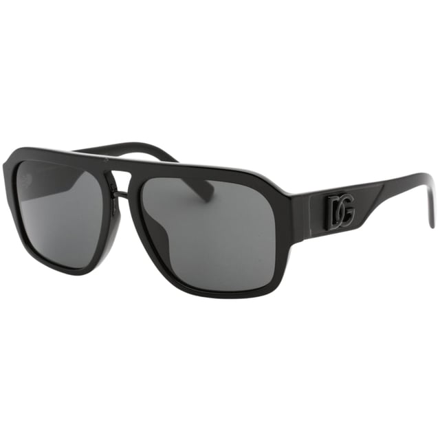 Erleben Sie den Reiz von Luxus und Stil mit Dolce &amp; Gabbana-Sonnenbrille. Diese elegante Sonnenbrille wertet nicht nur Ihr Aussehen auf, sondern bietet auch UV-Schutz fur Ihre Augen. Gonnen Sie sich das ultimative Modeaccessoire, bei dem auch die Gesundheit Ihrer Augen im Vordergrund steht. Linsenbreite = 58 mm, Nasenstegbreite = 16 mm, Bugellange = 140 mm, hergestellt in Italien Dolce &amp; Gabbana 0DG4403F 50187 Schwarze Sonnenbrille Sonnenbrille, Sonnenbrillenetui, Reinigungstuch und Pflegeanleitung alles inklusive, 100% Schutz vor UVA &amp; UVB-Sonnenlicht und entspricht der britischen Norm EN 1836:2005. Stilcode: 0DG4403F 50187