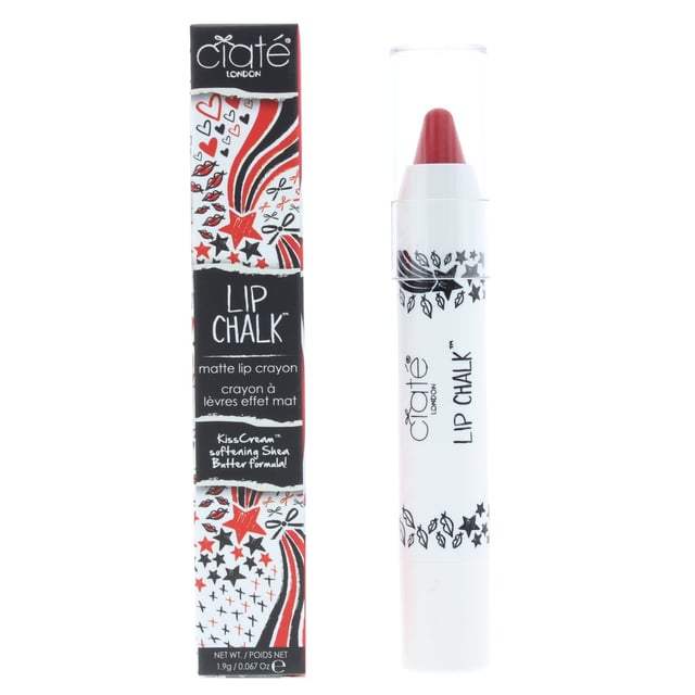 Ciate Lip Chalk is a creamy matte lip crayon that is enriched with shea butter to leave your lips moisturised and soft. It is also highly pigmented and very long lasting. This lip crayon does not require sharpening. Formulated with no parabens sulphates and phthalates.