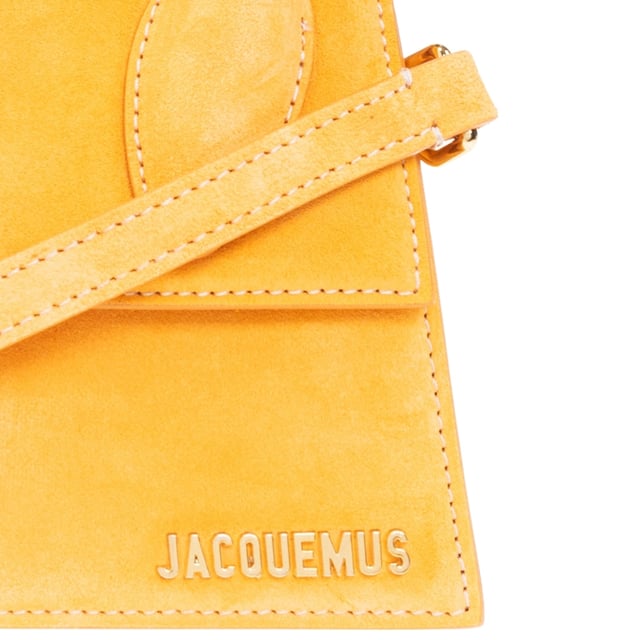 This Bag from Jacquemus is the perfect accessory for those who want to add a classic touch to their everyday look, Jacquemus Orange Bag, Clasp Closure, Made In Italy, 100% Leather, Plain Orange Bag, The Chiquito Moyen Bag, Small Bag