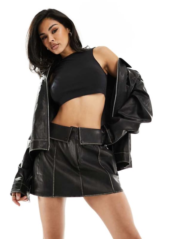 Skirts by The Couture Club Lower-half looks High rise Fold-over detail Functional pockets Regular fitSold By: Asos