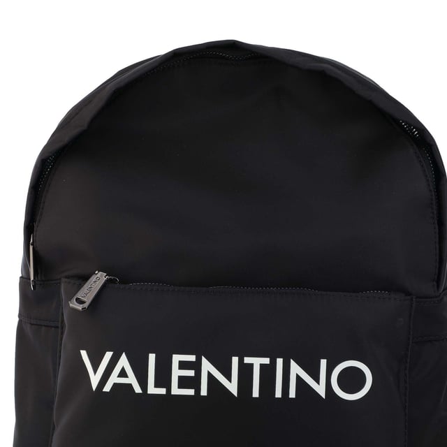 Mens Valentino Crossbody Bag in black.- Spacious main compartment  suitable for a4 documents.- Backpack straps: padded  breathable padded.- One zip pocket on the front.- Closes with zipper.- Padded laptop compartment.- Padded compartment for tablet - iPad.- Fittings of anthracite-coloured metal.- 90% Nylon  10% Polyurethane.- Ref: VBS47301