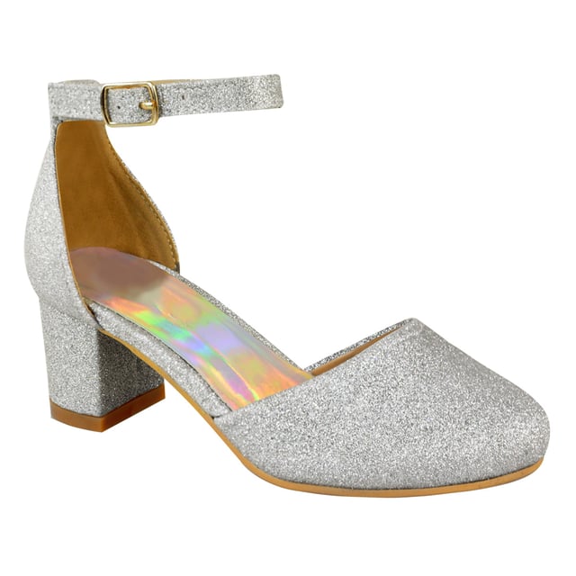 These fabulous heel sandals feature close toe and ankle strap that add the perfect amount of sparkle to your outfits. The shoe's platform is not only beautiful but is great to give you that little extra height you desire. These high heels add the perfect amount of sparkle and glamour to your outfit.