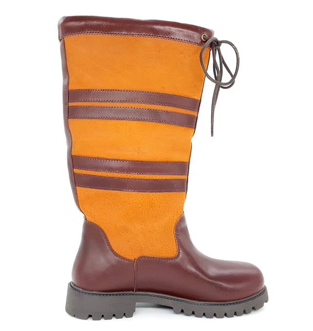 Barbour burghley boots brown shop