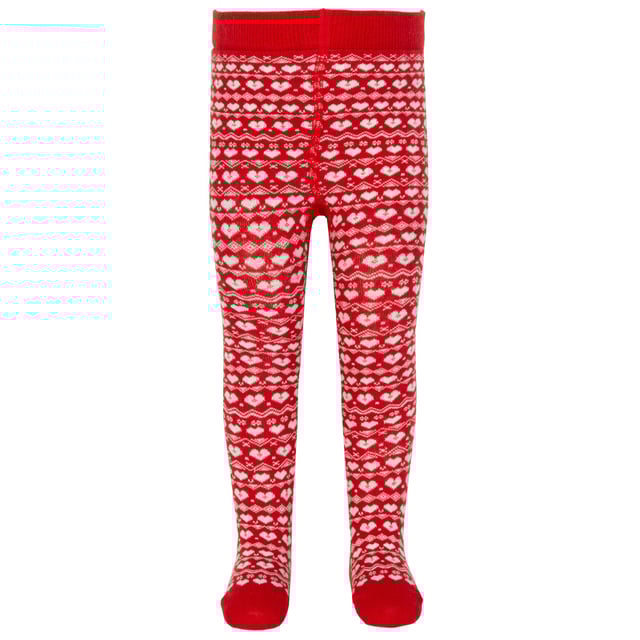 Super soft organic cotton tights that look as good as they feel. The gorgeous Nordic heart design in red makes a very special appearance! The perfect accessory for this season's Kite dresses, skirts and more.