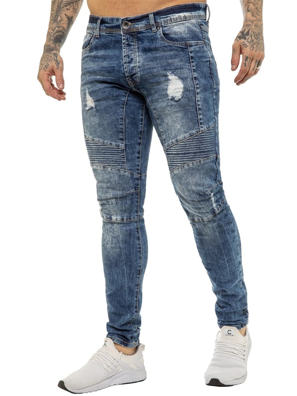 Mens super hotsell skinny biker jeans