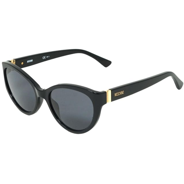 Gafas de sol Moschino MOS065 807 IR 807 negras. Estas gafas de sol negras vienen con un ancho de puente nasal de 19 mm, un ancho de lente de 55 mm y una longitud de patilla de 140 mm. También incluyen un estuche para gafas de sol de la marca, un paño de limpieza e instrucciones de cuidado. Las gafas de sol brindan protección total contra la luz solar UVA y UVB y cumplen con la norma británica EN 1836:2005. Perfectas para el clima de verano, estas gafas de sol son elegantes y prácticas. Gafas de sol negras, ancho del puente de la nariz = 19 mm, ancho de la lente = 55 mm, longitud del brazo = 140 mm. Incluye estuche para gafas de sol de marca y paño de limpieza. Gafas de sol, estuche para gafas de sol, paño de limpieza e instrucciones de cuidado, todo incluido, 100 % de protección contra la luz solar UVA y UVB y cumple con la norma británica EN 1836:2005. Moschino MOS065/S 807 IR 807 Gafas de sol