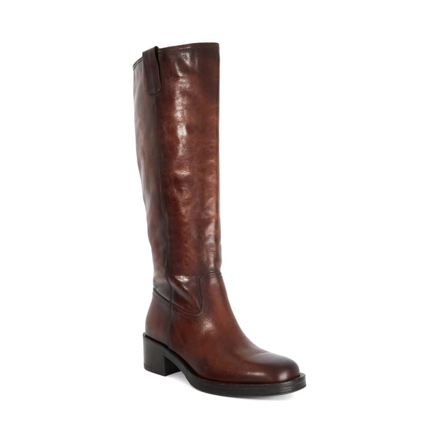 Dune Ladies Tayan - Knee High Boots Introducing Tayan, the ultimate knee-high style for every occasion. Crafted from beautifully soft, quality leather that retains its shape, these versatile boots feature a chunky sole and comfortable block heel that provides durability and added height. The addition of the side pull tabs makes them easy to pull on an off.