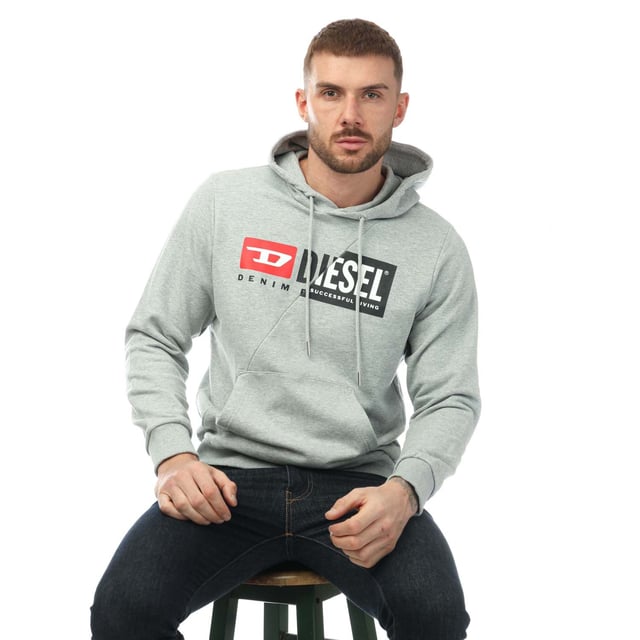 Grey diesel hoodie on sale