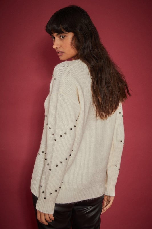Zig Zag Embellished Jumper main image 0