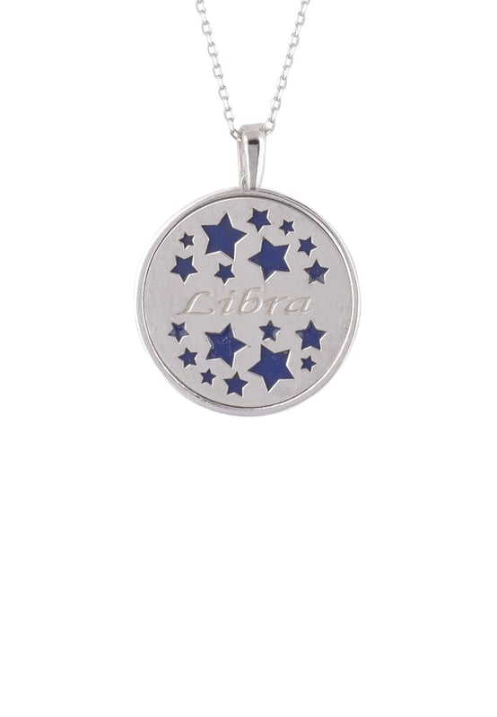 Are you looking for the perfect way to show off your star sign? Look no further than the Zodiac Lapis Lazuli Gemstone Star Constellation Pendant Necklace! Made of beautiful lapis lazuli and 925 sterling silver, this necklace is guaranteed to turn heads. The beauty of lapis, as wondrous as the night sky, provides the perfect backdrop for a sparkling star constellation pendant. The back of the pendant features cut-out stars with lapis lazuli showcasing through and an engraving of your own star sign name!Libras, born between September 23 and October 22, are known for their balanced approach to life. They strive for harmony and justice in all aspects of their lives and rarely take sides during a conflict. Libras possess an innate ability to see both sides of any situation before making a decision or taking action. This logical yet compassionate way of thinking makes them natural mediators and problem-solvers.From day to night, this stylish statement piece will add a touch of glamour and elegance to any look. As if that weren’t enough, this amazing necklace comes with a 40cm plus 5cm adjuster chain, wear it long or short and stay in style and weighs a lightweight 5.3 grams. So don’t wait – get yours today and show off your zodiac pride in style!