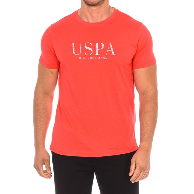 Short sleeve t-shirt U.S. POLO ASSN.
 Round neckline with ribbed finish.
 Brand print on the front.
 Seams seen in tone.
 Composition: 90% Cotton, 10% Viscose
 Care:
Wash at maximum temperature 30º.
 Iron at low temperature.
 Do not use bleach.
 Do not use dryer.
 Do not dry clean.