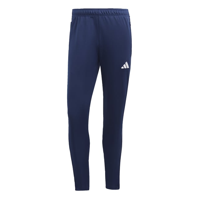 Essential training gear from adidas. Before you hit the pitch for that chilly winter session, layer up in these Tiro 23 Club football pants. Their slim, streamlined fit and moisture-absorbing AEROREADY will keep you flying through sprints and rondos. Once you reach perfect temperature, ankle zips make pulling them off over your boots a breeze.Made with 100% recycled materials, this product represents just one of adidas' solutions to help end plastic waste.  - Slim fit with mid rise - Elastic waist with drawcord - 100% polyester (recycled) - AEROREADY - Side zip pockets - Ankle zips  Shipped by adidas