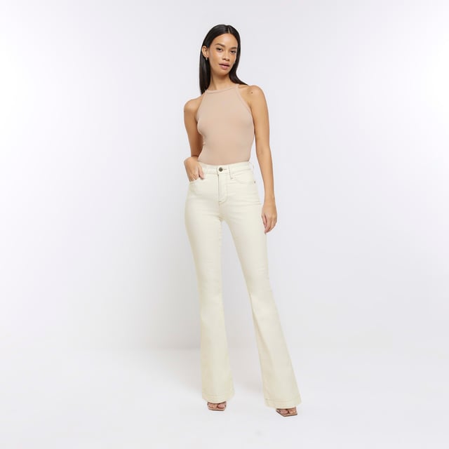 Cream jeans womens uk sale