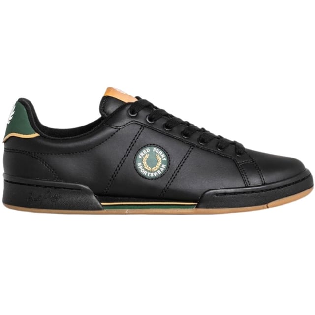 Mens black fred perry trainers store